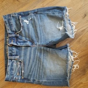 American Eagle Mid Rise Midi Shorts